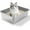 silvery, variant on Stainless Steel Cat Litter Box - Metal High Sided Cat Pan, Large Stainless Steel Box, Indoor Litter Tray, Non Stick, No Smell, Easy-Clean Design for Hygienic Pet Care – Large Size for All Cats