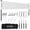 White, variant on Patiassy Badminton Set with Net for Backyard, 4 Rackets, Portable Easy Setup, Anti-Sag Net System, Outdoor Family Game Kit with Carrying Bag