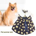 thumbnail image 2 of CSChome Pet Dress Flower Print Collar Button Closure Two-legged Outdoor Supply Pet Clothing, 2 of 6