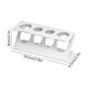 thumbnail image 3 of Estante para baño con diseño de 4 orificios para cepillos de dientes, pasta dental, rastrillos y utensilios, organizador de plástico impermeable para encimera, negro o blanco., 3 of 6