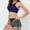Dark Blue, variant on Honeeladyy Womens Tankini Swimsuit Halter Slim Fit Two Piece Bathing Suit Corp Top with High Waist Shorts Swimwear Blue M