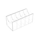 thumbnail image 1 of Sonducket Caja de almacenamiento transparente para cinturón, multifuncional y hecha con compartimento acrílico, caja de almacenamiento para Ropa, zapatos y accesorios Miscelánea caja de 5 rejillas, 1 of 6