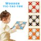 thumbnail image 2 of Juego de mesa educativo de madera de tres en raya XO, mini ajedrez de nueve casillas, para niños, con pensamiento lógico, 2 of 7