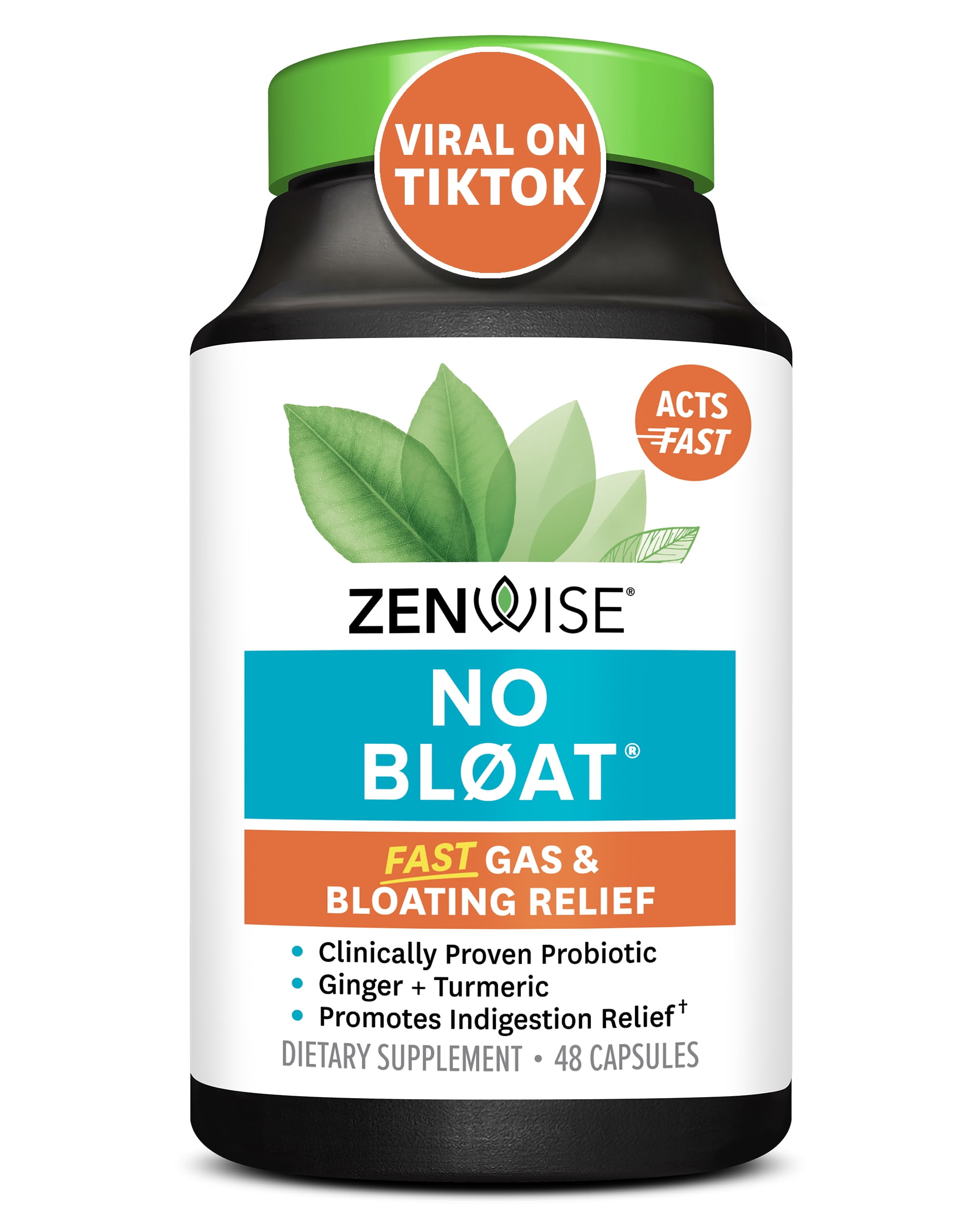 Zenwise NO BLØAT™, Probiotics Digestive Enzymes and Herbal Supplement