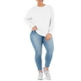 thumbnail image 4 of Terra & Sky Women's Plus Size Fleece Sweatshirt, 4 of 5