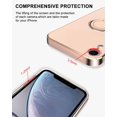 thumbnail image 3 of case for iPhone XR Case with Ring Holder Magnetic Kickstand Soft TPU Non-Slip Matte Back Cover Microfiber Lining Anti-Scratch Shockproof Full-Body Protective Case for iPhone XR(Pink), 3 of 6