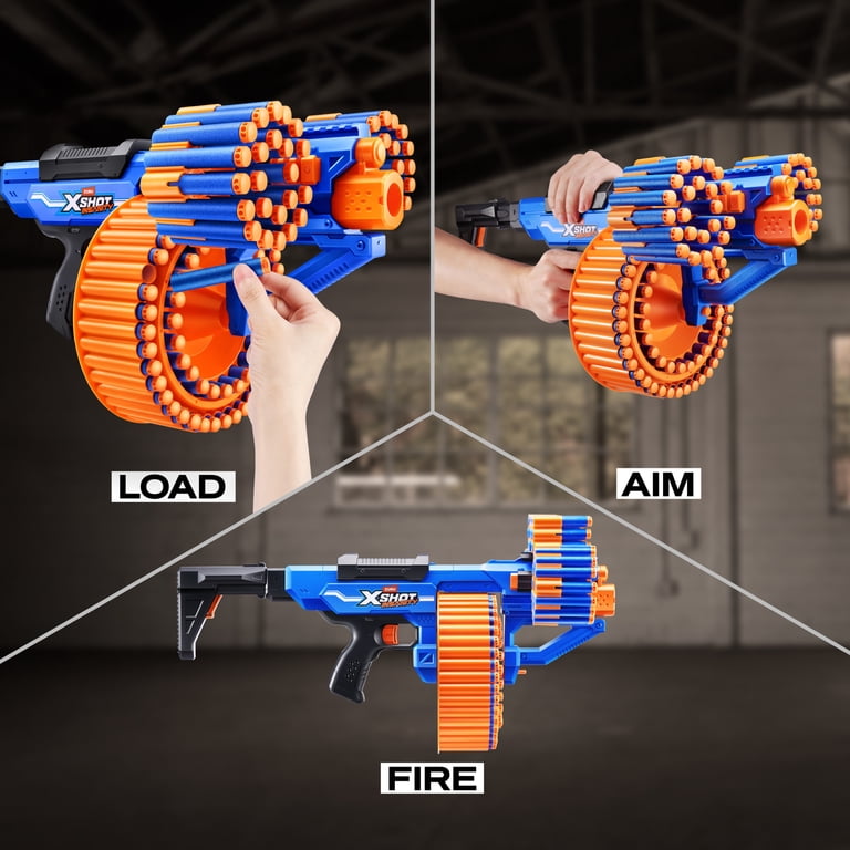 XSHOT Insanity Blitz Hammer by ZURU Outdoor Blaster with 48 Air