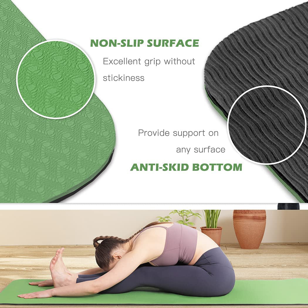 UMINEUX Extra Wide Yoga Mat 1/4 Thickness TPE Yoga Mats Non Slip