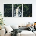 thumbnail image 3 of IDEA4WALL 3 Piece Framed Canvas Wall Art for Living Room, Bedroom Waterfall in Deep Forest of Croatia Canvas Prints for Modern Home Decoration Ready to Hang, 3 of 4