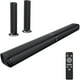 thumbnail image 1 of Assistrust Barra de sonido para Smart TV, barra de sonido con Bluetooth/ARC/Opt/AUX Connect, aumento automático de volumen, 3 modos de ecualizador, barra de sonido desmontable 2 en 1 para TV/PC/juegos, 1 of 5