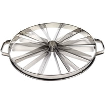 O'Creme Double-Sided Stainless Steel Cake Marker - 10-Portion Side and 14-Portion Side