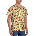 thumbnail image 5 of Rocae Cherries and Ladybirds for Men's Moisture-Wicking Crew Tee - T-Shirt for Sports, Outdoor Activities, and Casual WearXX-Large, 5 of 9