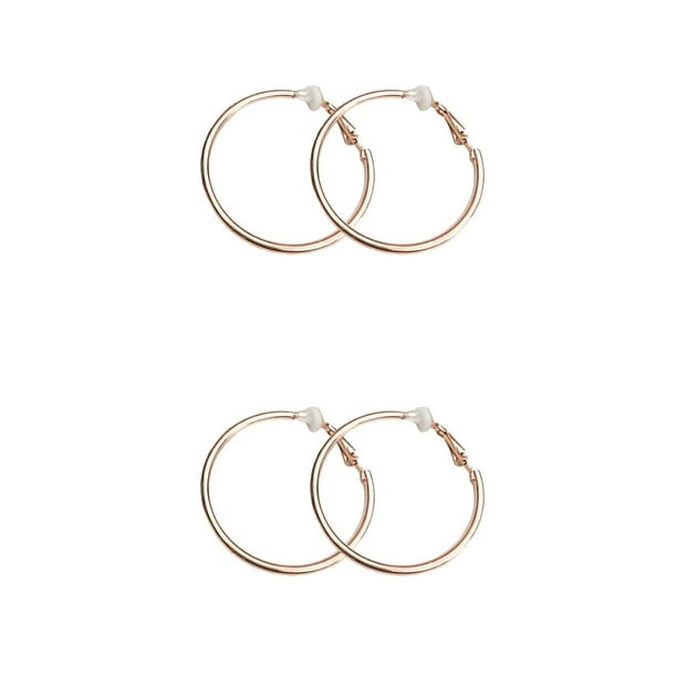 Qarigey 1 par de suministros de joyería, aro grande, Clip para oreja, pendiente para mujer, decoración sencilla para mujer para Type5 NO5