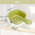 thumbnail image 3 of Small Fruit Colander, Dual Layer Fruit Draining Basket with Handle, Fruit Washer, Fruit Washing Bowl with Strainer, 2 in 1 Vegetable Drain Basket, Washing Fruits and Vegetables, 3 of 9