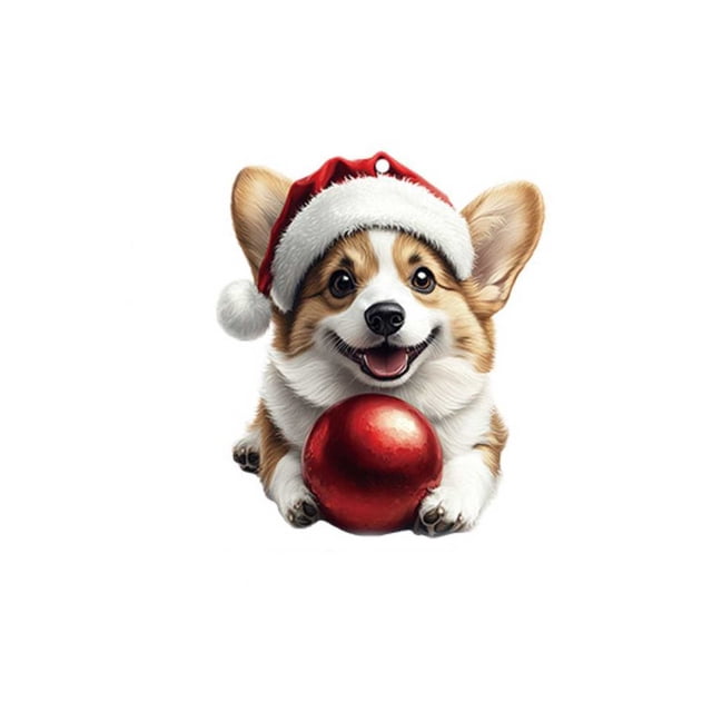 Matoen12 Cute Dog Series Acrylic Bag Computer Keychain and Car Rearview Mirror Hanging Decorations