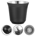 thumbnail image 3 of EeaseCA Tasse à Eau à Double Couche en Acier Inoxydable Tasse à Boire Espresso Tasse à Café Accessoire de Boisson Extérieur, 3 of 7
