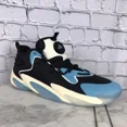 thumbnail image 2 of Ad-id-as BYW Select “Black Preloved & Blue” Mens Basketball Athletic Shoes Sz 14.5, 2 of 6