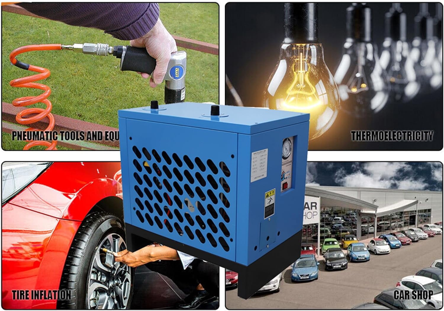 20C Refrigerating Dryer Air Compressor Refrigerated Freeze Dryer 2.5m³/min 220V
