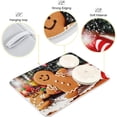 thumbnail image 3 of FREEAMG Christmas Dish Drying Mat Gingerbread Cute Microfiber Absorbent Drying Pad Heat Resistant Kitchen Island Protector New Year Winter Seasonal Festive Gift 18"× 24", 3 of 6