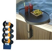 leisure concepts spa caddy side table tray