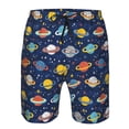 thumbnail image 3 of Balery Planets And Stars Traje de Baño Estilo Hawaiano para Hombre, Shorts de Secado Rápido con Bolsillos-Large, 3 of 6