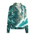 thumbnail image 5 of Chandails à Capuchon de Mode pour Femmes 2023 Mode Automne Hiver Dégradé Imprimé Sports Décontractés Col Rond Survêtements Manches Longues Col à Revers Fermeture Éclair Chandails à Capuchon 50 % de Réduction Liquidation Costumes Halloween/noël, 5 of 5