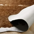 thumbnail image 5 of YJ.GWL Faux Cowhide Rug Cow Print Area Rugs Cow Hide Carpet for Bedroom Living Room Home Office Western Decor,4.6'x5.2',Khaki, 5 of 7
