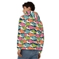 thumbnail image 4 of Goofa Lantern Koi Fish Pattern Mens Full-zip Hoodie, Zip-up Pullover Hooded Sweatshirt, Kangaroo Pocket Hoodie Ideal for Daily Wear, Travel, and Home-3X-Large, 4 of 5
