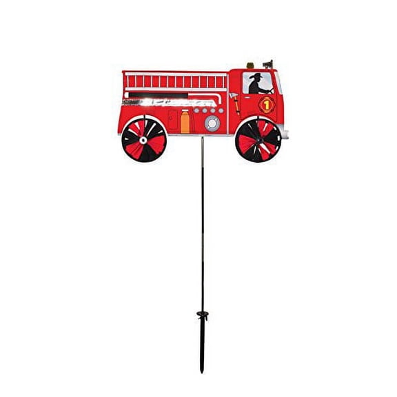 In the Breeze 2509 — 24-inch Fire Truck Ground Spinner