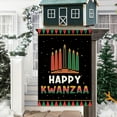 thumbnail image 4 of Happy Kwanzaa Garden Flag 12.5x18 Double Sided Vertical Kinara Candles Celebrates African Americans Heritage Farmhouse Yard Flag Outdoor Decor, 4 of 6