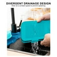 thumbnail image 6 of JilgTeok Clearance Faucet Mat for Kitchen Sink, 2024 Upgrade Kitchen Sink Silicone Draining Mat Fast Drying Stone Sink Tray, Sink Protectors Sink Faucet Mat Guard for Kitchen Bathroom Sink(17.5*5.9in), 6 of 8