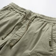 thumbnail image 4 of Fanxing Workout Shorts for Men 2025 Summer Shorts Elastic Waist Drawstring Pants Lightweight Cargo Shorts Khaki,XXXL, 4 of 8