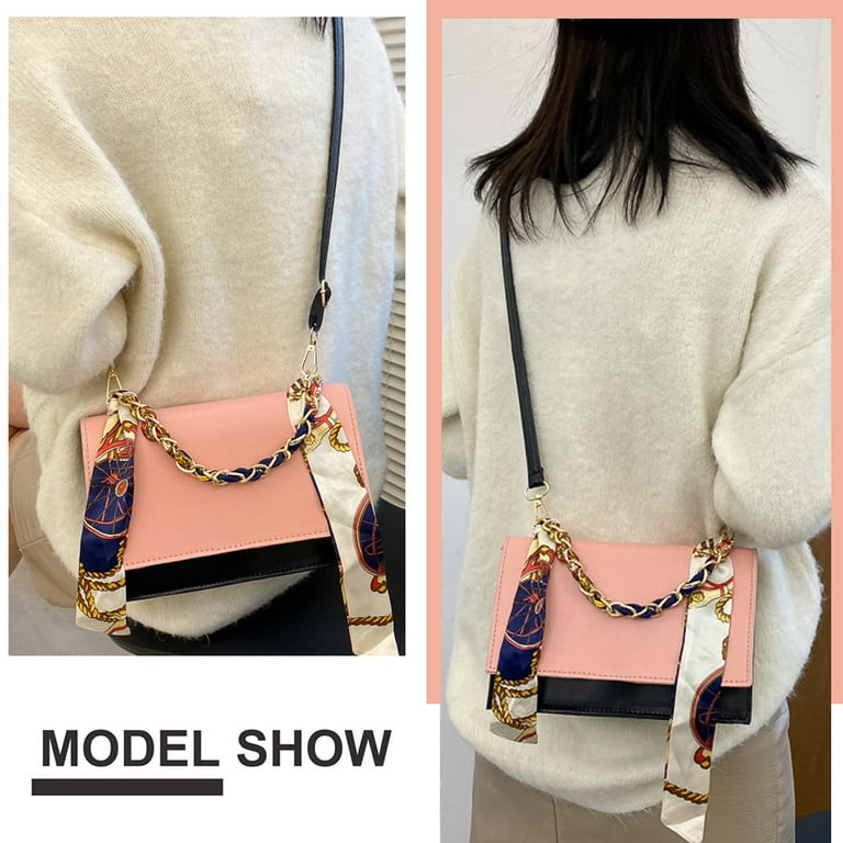 Women’s Fashion Crossbody Bags Lightweight Chain Strap Quilted Designer  Handbags Shoulder Bag,Pink，G25831