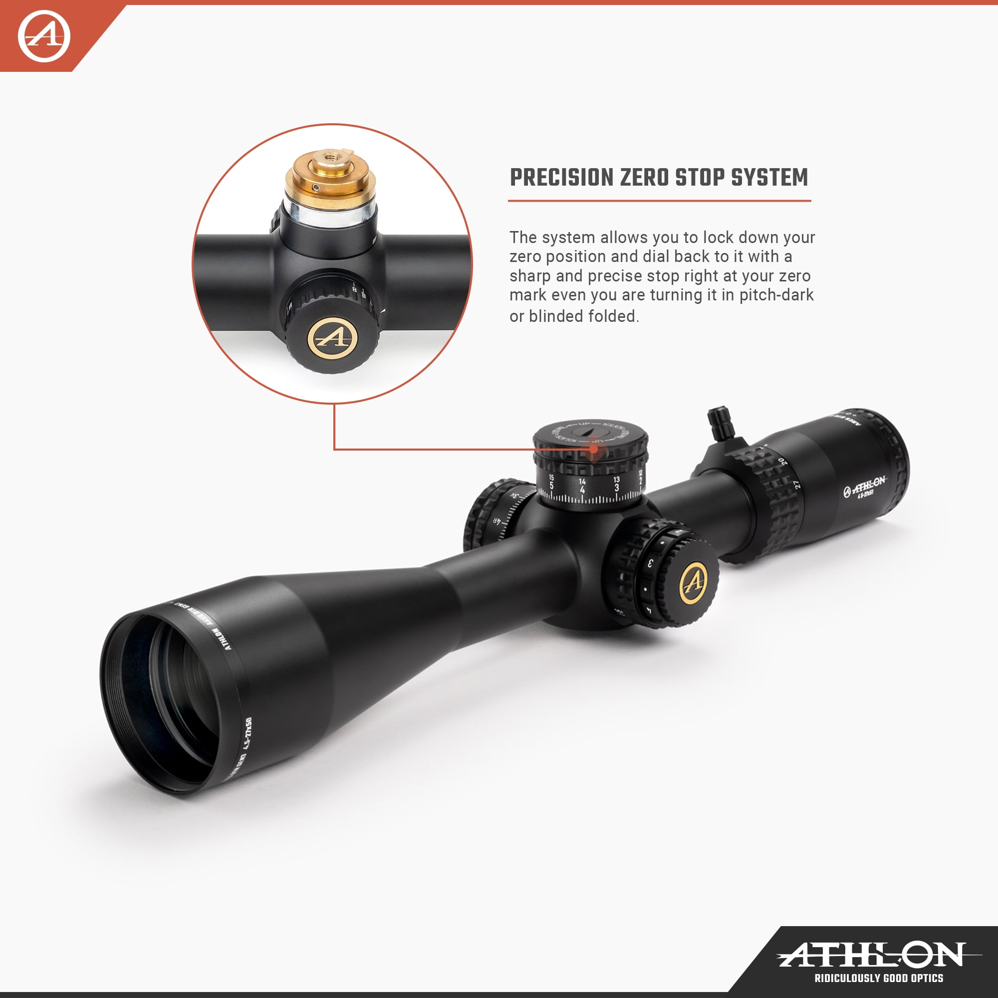 Athlon Optics Ares BTR GEN3 HD 4.5-27x50 APRS13 FFP IR MIL Reticle Riflescope