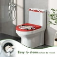 thumbnail image 4 of Renewold 3D Santa Toilet Lid Cover and Toilet Tank Lid Cover Set Christmas Day Soft 2 Pieces Dust Resistant Covers with Elastic Edge Keep Bathroom Toilet Clean, 4 of 6