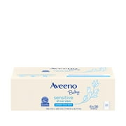 Aveeno Baby Sensitive All Over Wipes, Hypoallergenic & Fragrance-Free, 56 Count (Pack of 6)