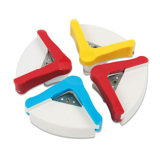 VERDANVERSE 3 Pcs Rondelle de Perforation pour Projets d'Artisanat Diy Métal Abs Jaune Rouge Bleu 8x3.1x3.1in