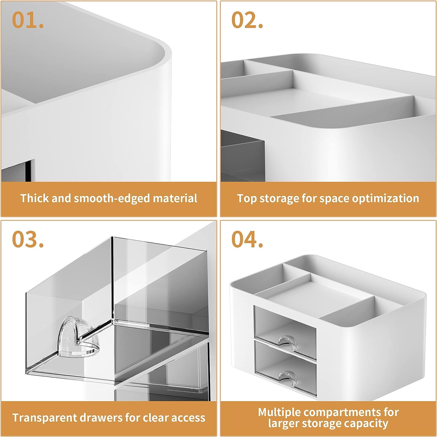 Marbrasse Pen Organizer with Drawers and Compartments photo 2