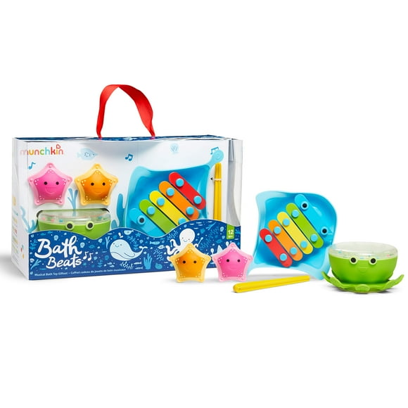 Conjunto de Juguetes Musicales para Bañera Munchkin incluye xilófono Tambor de baño y agitadores