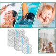 thumbnail image 4 of Parche Impermeable Para Ducha, 50 Piezas, Malla Transparente, Película De Pu, Pegatina De Fijación Transparente, Vendajes Adhesivos Transparentes Impermeables, 10*10 Cm, 15*15Cm Kearding OD013503-00, 4 of 6