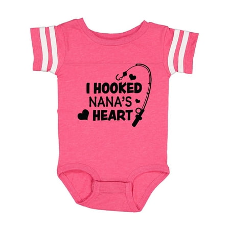 

Inktastic I Hooked Nana s Heart with Fishing Rod Gift Baby Boy or Baby Girl Bodysuit