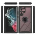 thumbnail image 5 of SaniMore Case for Samsung Galaxy S23 Ultra 6.8" 2023 Release, Rugged PC Backplane Shockproof TPU Bumper 360° Rotatng Ring/Kickstand Anti-drop Heavy Duty Protective Case ForGalaxy S23 Ultra, Black, 5 of 5