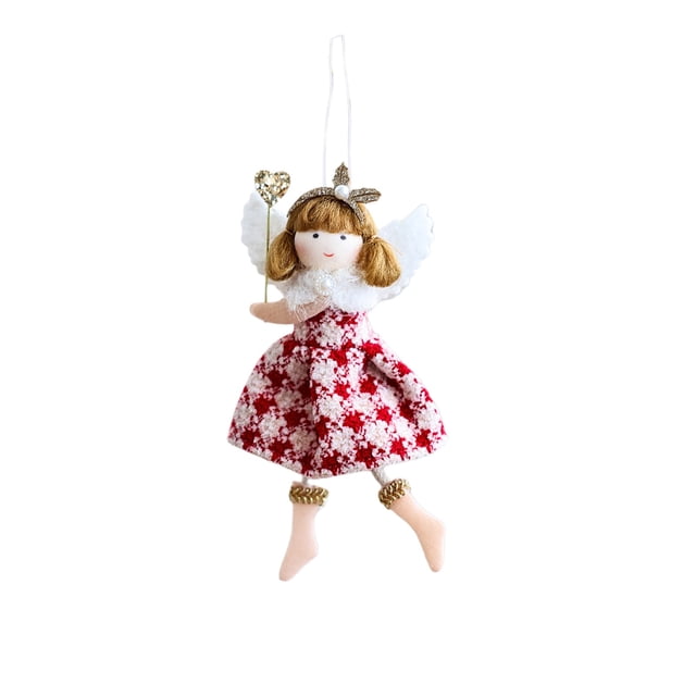 Adorno colgante de niña ángel para decorar el hogar en Navidad