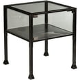 Showcase Terrarium End Table, Black