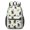 Bigfoot and Paw Print White Pattern, variant on Bigfoot and Silhouette Blue Pattern 17" Waterproof Oxford School Backpacks for Teens, S-Shape Padded Straps, for School, Travel, Hiking, Camping