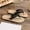 Black, variant on Women's Braided Strap Flat Flip Flops Open Toe Casual Summer Footwear Beige 40