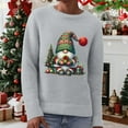 thumbnail image 2 of ZHOUCHANKIDS Classic Cute Sweaters Christmas Sweaters for Women with Fun Patterns and Animals Lightweight Sweaters Winter Outfits Grey XXL, 2 of 6