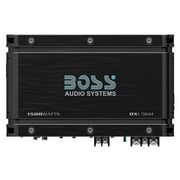 BOSS Audio Systems OX1.5KM Onyx Series Car Audio Subwoofer Amplifier – 5000 High Output، Class A / B، 2/4 Ohm، Low / High Level Inputs، Low Pass Crossover، MOSFET Power، Monoblock, كامل المدى ، ستيريو