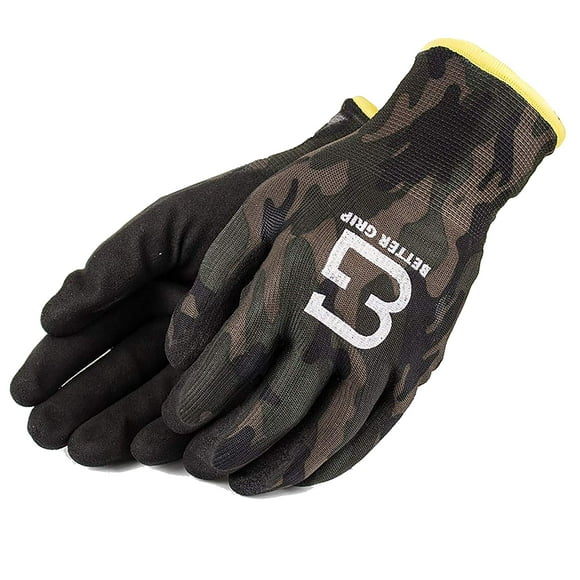 (Box Deal) BGWANS-MT-9M-CS, Better Grip Safety Winter Insulated Double Lining Rubber Coated Work Gloves, 72 Pairs/CS (Medium, Military Brown)