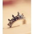 thumbnail image 3 of Women Crown Ring Copper Alloy With Artificial Gemstones Silver And Rose Gold Finish Fashion Ring Jewelry Gift For Her, 3 of 3
